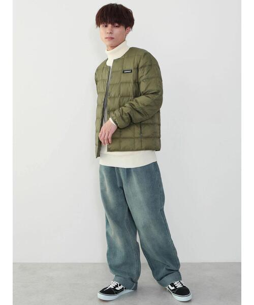 Gramicci(グラミチ)の「【WEB限定】GRAMICCI × TAION インナーダウンジャケット *(ダウンジャケット/コート・メンズ・オリーブ/ブラック/パープル・L/XL/M)」の9枚目の写真