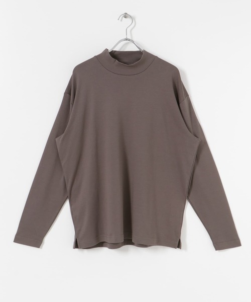 ITEMS URBANRESEARCH（アイテムズ アーバンリサーチ）の「シルケットスムース モックネックカットソー（Tシャツ/カットソー・メンズ・ブラック/グレー系その他/ホワイト・MEDIUM/LARGE）」の22枚目の写真