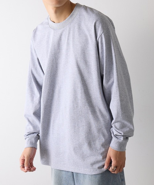 PRO CLUB (プロクラブ)の「【PRO CLUB】6.5ozヘビーロングスリーブTシャツ ロンT PROC-T0045 MURS(Tシャツ/カットソー・メンズ・カーキ/ブラック/グリーン/ホワイト/グレー/ネイビー/チャコールグレー・L/M/XL/2XL)」の4枚目の写真