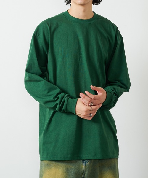 PRO CLUB (プロクラブ)の「【PRO CLUB】6.5ozヘビーロングスリーブTシャツ ロンT PROC-T0045 MURS(Tシャツ/カットソー・メンズ・カーキ/ブラック/グリーン/ホワイト/グレー/ネイビー/チャコールグレー・L/M/XL/2XL)」の6枚目の写真