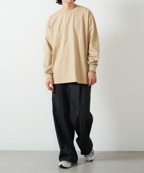 PRO CLUB (プロクラブ)の「【PRO CLUB】6.5ozヘビーロングスリーブTシャツ ロンT PROC-T0045 MURS(Tシャツ/カットソー・メンズ・カーキ/ブラック/グリーン/ホワイト/グレー/ネイビー/チャコールグレー・L/M/XL/2XL)」の12枚目の写真