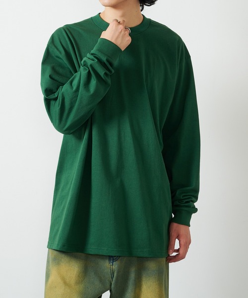 PRO CLUB (プロクラブ)の「【PRO CLUB】6.5ozヘビーロングスリーブTシャツ ロンT PROC-T0045 MURS(Tシャツ/カットソー・メンズ・カーキ/ブラック/グリーン/ホワイト/グレー/ネイビー/チャコールグレー・L/M/XL/2XL)」の14枚目の写真