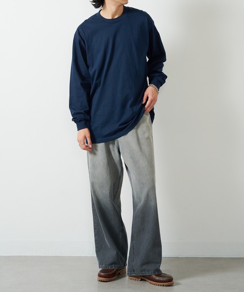 PRO CLUB (プロクラブ)の「【PRO CLUB】6.5ozヘビーロングスリーブTシャツ ロンT PROC-T0045 MURS(Tシャツ/カットソー・メンズ・カーキ/ブラック/グリーン/ホワイト/グレー/ネイビー/チャコールグレー・L/M/XL/2XL)」の21枚目の写真