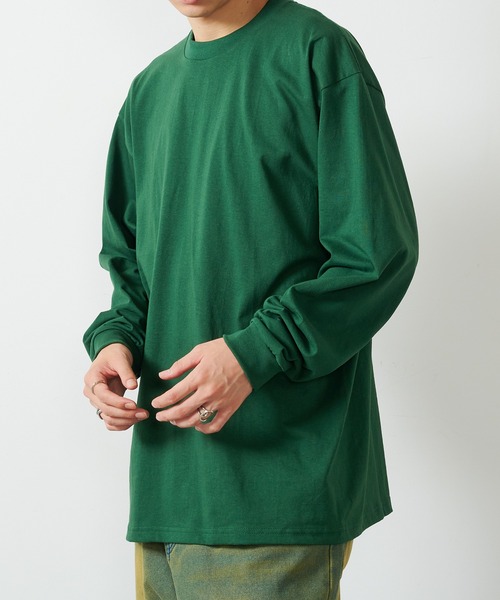 PRO CLUB (プロクラブ)の「【PRO CLUB】6.5ozヘビーロングスリーブTシャツ ロンT PROC-T0045 MURS(Tシャツ/カットソー・メンズ・カーキ/ブラック/グリーン/ホワイト/グレー/ネイビー/チャコールグレー・L/M/XL/2XL)」の15枚目の写真