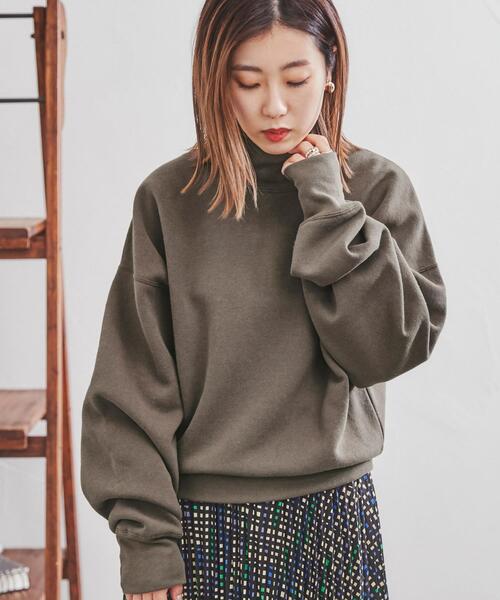 coen（コーエン）の「CVC裏起毛タートルネック（スウェット・レディース・ライラック/モカ/ブラック・M/L）」の8枚目の写真