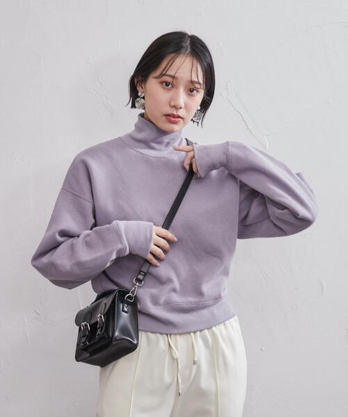 coen（コーエン）の「CVC裏起毛タートルネック（スウェット・レディース・ライラック/モカ/ブラック・M/L）」の13枚目の写真