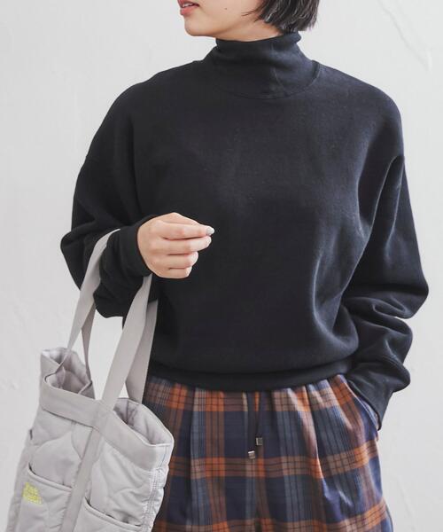 coen（コーエン）の「CVC裏起毛タートルネック（スウェット・レディース・ライラック/モカ/ブラック・M/L）」の18枚目の写真