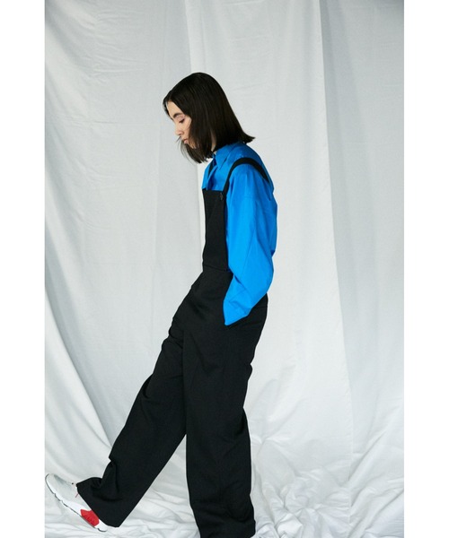 ENFOLD（エンフォルド）の「ハルキングツイル サロペット（ワンピース・レディース・チャコールグレー/ブラック・38/36）」の5枚目の写真