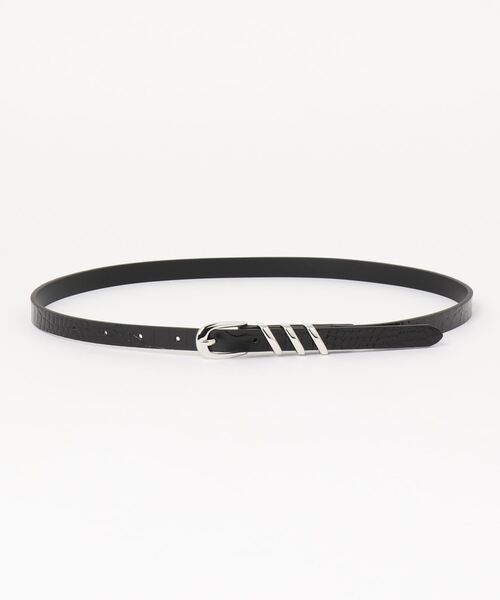 LAUTREAMONT（ロートレアモン）の「レザークロコ3連ベルト（ベルト・レディース・ブラウン/ブラック・FREE）」の5枚目の写真