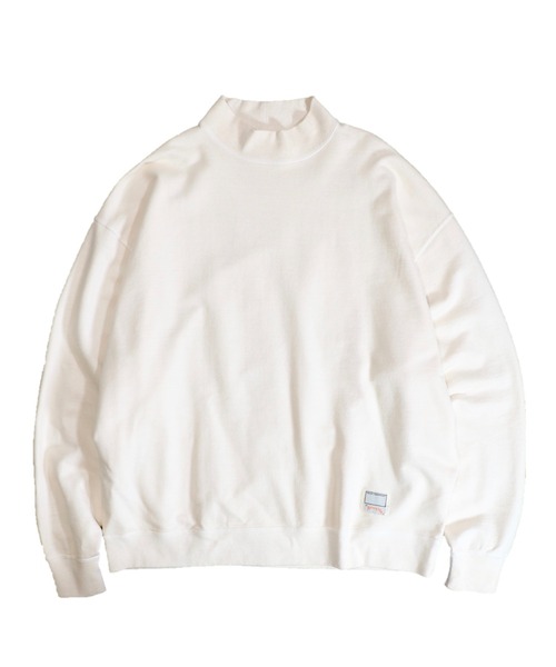 NutmegMills（ナツメグミルズ）の「NUTMEG MILLS/ナツメグミルズ 90S CLASSIC HIGH NECK SWEAT PIGMENT クラシックハイネックスウェットピグメントユニセックス（スウェット・メンズ・ダークブラウン/グリーン/パープル/オフホワイト/ダークネイビー・MEDIUM/LARGE）」の9枚目の写真