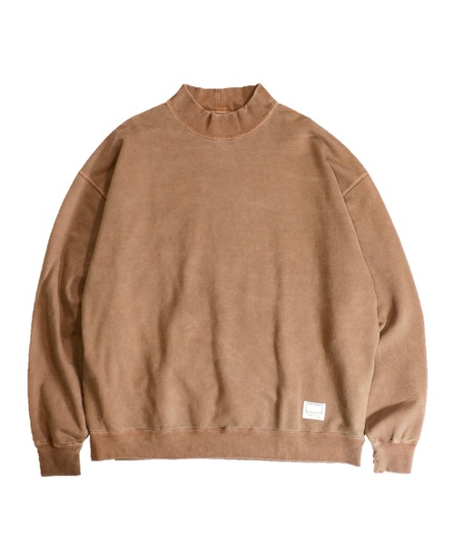 NutmegMills（ナツメグミルズ）の「NUTMEG MILLS/ナツメグミルズ 90S CLASSIC HIGH NECK SWEAT PIGMENT クラシックハイネックスウェットピグメントユニセックス（スウェット・メンズ・ダークブラウン/グリーン/パープル/オフホワイト/ダークネイビー・MEDIUM/LARGE）」の14枚目の写真