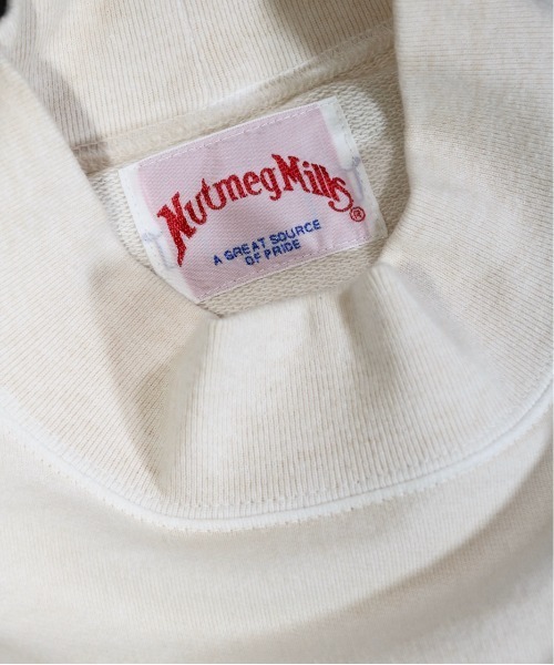 NutmegMills（ナツメグミルズ）の「NUTMEG MILLS/ナツメグミルズ 90S CLASSIC HIGH NECK SWEAT PIGMENT クラシックハイネックスウェットピグメントユニセックス（スウェット・メンズ・ダークブラウン/グリーン/パープル/オフホワイト/ダークネイビー・MEDIUM/LARGE）」の10枚目の写真