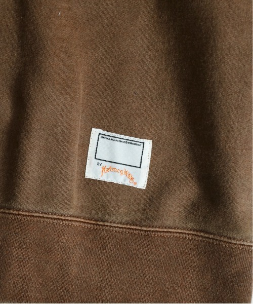 NutmegMills（ナツメグミルズ）の「NUTMEG MILLS/ナツメグミルズ 90S CLASSIC HIGH NECK SWEAT PIGMENT クラシックハイネックスウェットピグメントユニセックス（スウェット・メンズ・ダークブラウン/グリーン/パープル/オフホワイト/ダークネイビー・MEDIUM/LARGE）」の16枚目の写真