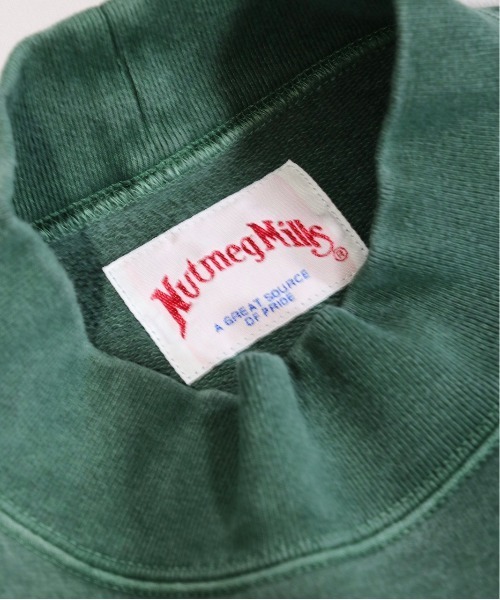 NutmegMills（ナツメグミルズ）の「NUTMEG MILLS/ナツメグミルズ 90S CLASSIC HIGH NECK SWEAT PIGMENT クラシックハイネックスウェットピグメントユニセックス（スウェット・メンズ・ダークブラウン/グリーン/パープル/オフホワイト/ダークネイビー・MEDIUM/LARGE）」の20枚目の写真