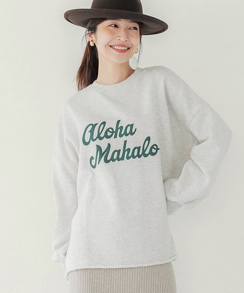 coca（coca）（コカ）の「古着加工裏起毛アソートスウェット（スウェット・レディース・ライトグレー/パープル/カーキ/ブラック・M/L）」の3枚目の写真