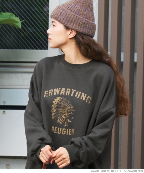 coca（coca）（コカ）の「古着加工裏起毛アソートスウェット（スウェット・レディース・ライトグレー/パープル/カーキ/ブラック・M/L）」の20枚目の写真