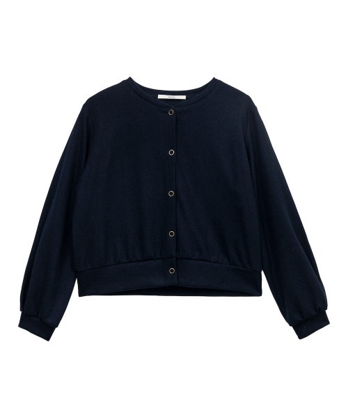 NIMES(ニーム)の「ドットボタンノーカラージャケット(その他アウター・レディース・ネイビー/レッド・FREE)」の2枚目の写真