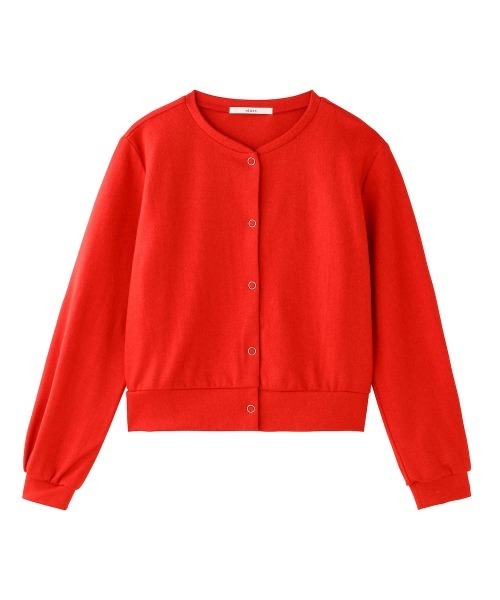 NIMES(ニーム)の「ドットボタンノーカラージャケット(その他アウター・レディース・ネイビー/レッド・FREE)」の12枚目の写真