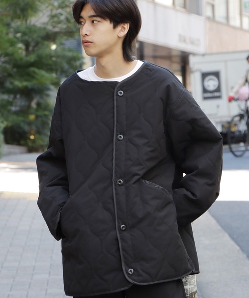 ラウンジリザード lounge lizard スタンドカラーコート