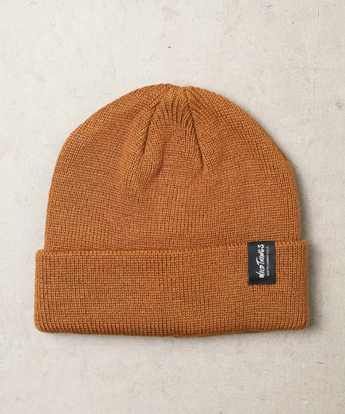 WILD THINGS(ワイルドシングス)の「【WILD THINGS】A/W BEANIE(ニットキャップ/ビーニー・メンズ・キャメル/グレー/ブルー/オリーブ/ブラック・FREE)」の1枚目の写真