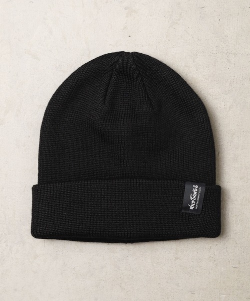 WILD THINGS(ワイルドシングス)の「【WILD THINGS】A/W BEANIE(ニットキャップ/ビーニー・メンズ・キャメル/グレー/ブルー/オリーブ/ブラック・FREE)」の2枚目の写真