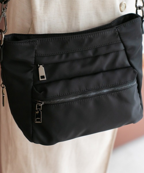 VitaFelice（ヴィータフェリーチェ）の「10ポケットナイロンショルダーバッグ（ショルダーバッグ・レディース・ブラック/グレー/ベージュ系その他・FREE）」の10枚目の写真