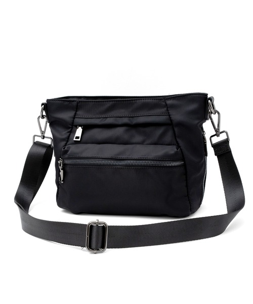 VitaFelice（ヴィータフェリーチェ）の「10ポケットナイロンショルダーバッグ（ショルダーバッグ・レディース・ブラック/グレー/ベージュ系その他・FREE）」の12枚目の写真