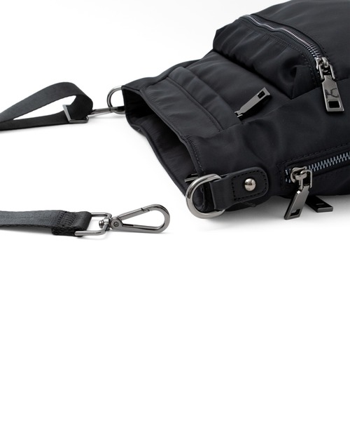 VitaFelice（ヴィータフェリーチェ）の「10ポケットナイロンショルダーバッグ（ショルダーバッグ・レディース・ブラック/グレー/ベージュ系その他・FREE）」の13枚目の写真