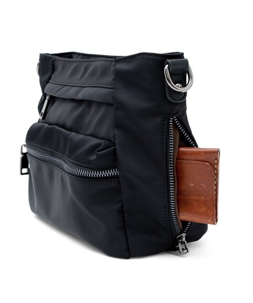 VitaFelice（ヴィータフェリーチェ）の「10ポケットナイロンショルダーバッグ（ショルダーバッグ・レディース・ブラック/グレー/ベージュ系その他・FREE）」の20枚目の写真