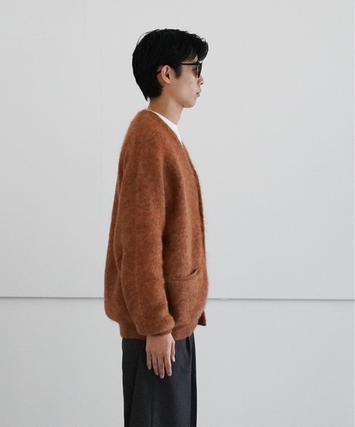 O（オー）の「reverve Mohair Vneck CD（カーディガン/ボレロ・メンズ・ネイビー/オレンジ・FREE）」の6枚目の写真