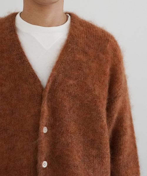 O（オー）の「reverve Mohair Vneck CD（カーディガン/ボレロ・メンズ・ネイビー/オレンジ・FREE）」の8枚目の写真