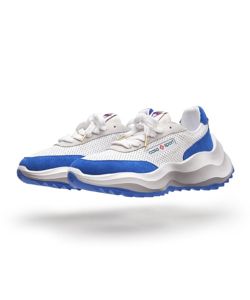 Casablanca(カサブランカ)の「MENS ATLANTIS SNEAKER(スニーカー・メンズ・ホワイト×ブルー・7/7.5/8/8.5/9)」の1枚目の写真