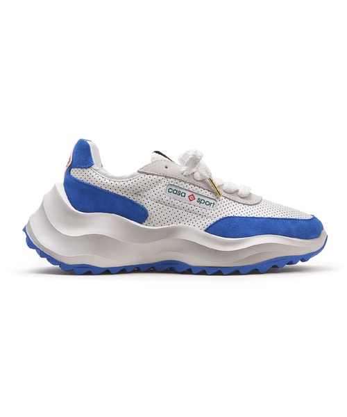 Casablanca(カサブランカ)の「MENS ATLANTIS SNEAKER(スニーカー・メンズ・ホワイト×ブルー・7/7.5/8/8.5/9)」の11枚目の写真