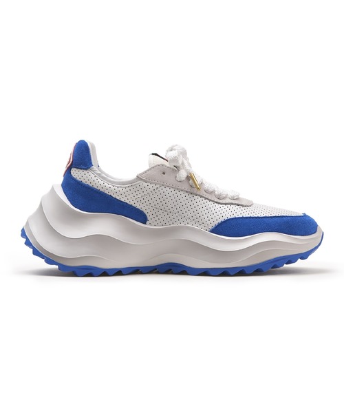Casablanca(カサブランカ)の「MENS ATLANTIS SNEAKER(スニーカー・メンズ・ホワイト×ブルー・7/7.5/8/8.5/9)」の2枚目の写真
