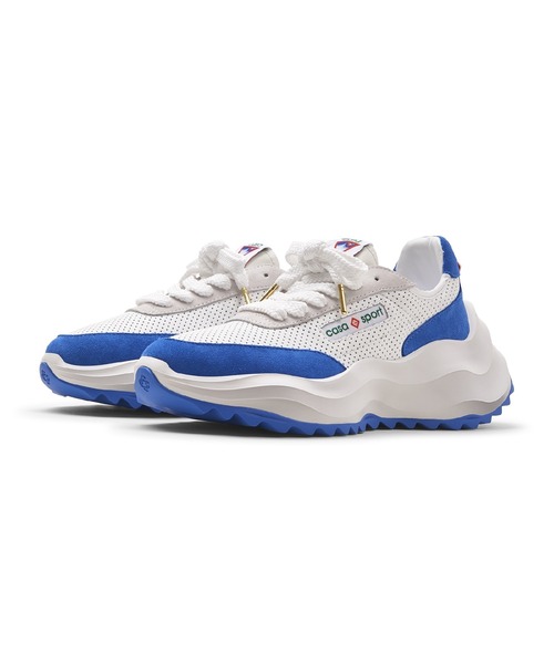 Casablanca(カサブランカ)の「MENS ATLANTIS SNEAKER(スニーカー・メンズ・ホワイト×ブルー・7/7.5/8/8.5/9)」の5枚目の写真