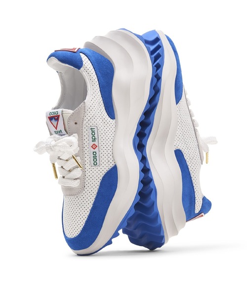 Casablanca(カサブランカ)の「MENS ATLANTIS SNEAKER(スニーカー・メンズ・ホワイト×ブルー・7/7.5/8/8.5/9)」の7枚目の写真