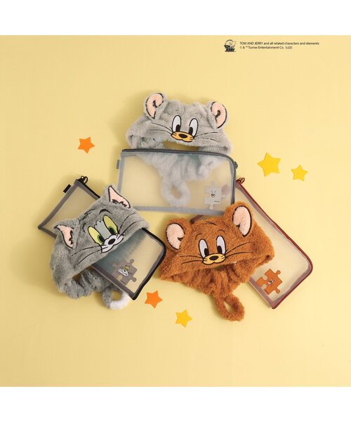 Tom＆Jerry（トムアンドジェリー）の「【トム＆ジェリー】ポーチ付きヘアターバン<JERRY>（ヘアバンド・レディース・マルチ・FREE）」の2枚目の写真