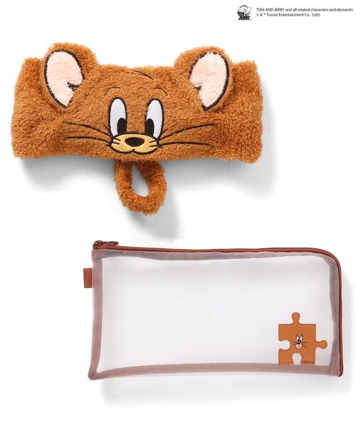 トム&ジェリー】ポーチ付きヘアターバン<JERRY>（ヘアバンド