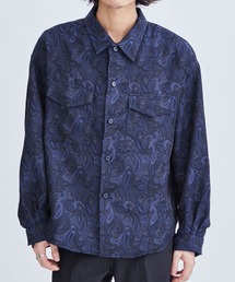 superNova.（スーパーノヴァ）の「Big shirt jacket - Tencel stripe