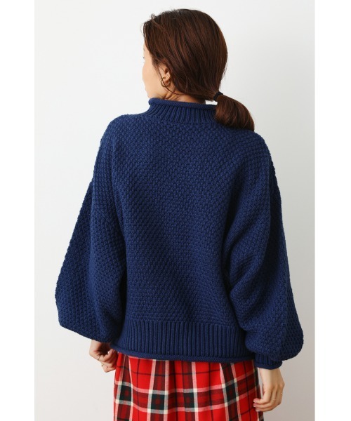 RODEO CROWNS WIDE BOWL（ロデオクラウンズワイドボウル）の「Waffleハイネックニットトップス（ニット/セーター・レディース・ネイビー/アイボリー/グリーン・FREE）」の22枚目の写真