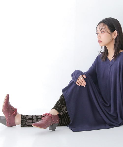 osharewalker(オシャレウォーカー)の「【廃盤】『アート柄プリントレギンス』(レギンス/スパッツ・レディース・チャコール・1/2)」の2枚目の写真