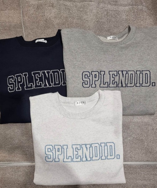 Dalfwin(ダールフィン)の「韓国ファッションSPLENDID刺繍ロゴオーバーサイズスウェット(スウェット・レディース・ブラック/グレー系その他/ライトブルー/ピンク/ライトグレー/ネイビー/グレー・FREE)」の22枚目の写真