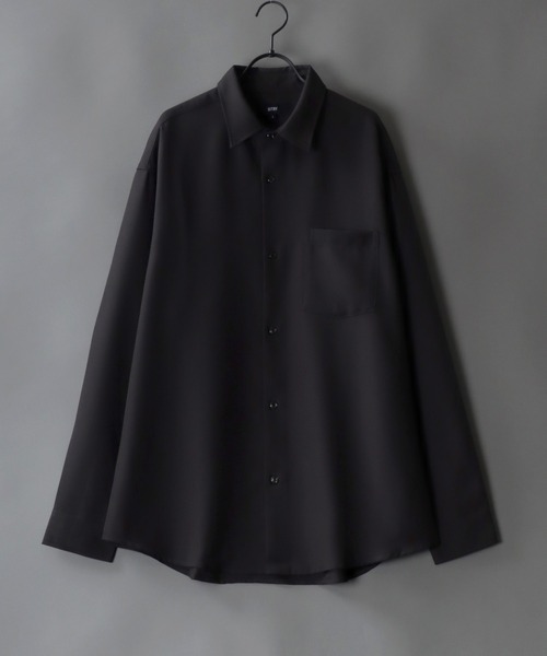 SITRY(シトリー)の「SITRY wide dress shirt with scarf/別注 スカーフ付き ワイド ドレスシャツ(シャツ/ブラウス・メンズ・ホワイト/チャコールグレー/ブラック/グレイッシュブルー・M/L)」の19枚目の写真