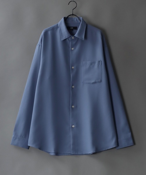 SITRY(シトリー)の「SITRY wide dress shirt with scarf/別注 スカーフ付き ワイド ドレスシャツ(シャツ/ブラウス・メンズ・ホワイト/チャコールグレー/ブラック/グレイッシュブルー・M/L)」の21枚目の写真