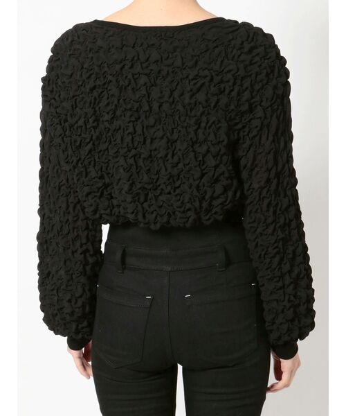 EMODA（エモダ）の「3Dファブリックトップス（Tシャツ/カットソー・レディース・ホワイト/ブラック・FREE）」の18枚目の写真