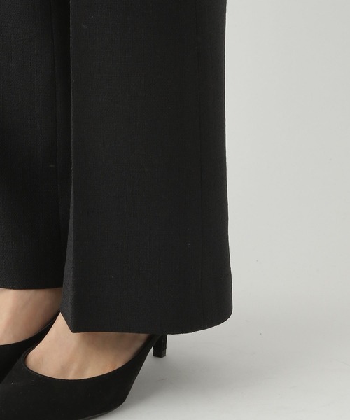 A part by（アパートバイ）の「[セットアップ対応]ツイードライクフレアパンツ（その他パンツ・レディース・ブラック/ベージュ・FREE）」の4枚目の写真