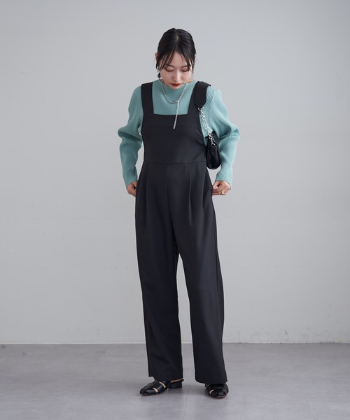 mline（エムライン）の「[mline]Wジップニット（ニット/セーター・レディース・ネイビー/イエロー/グリーン/オフホワイト/ピンク/ブラック/ベージュ・FREE）」の8枚目の写真