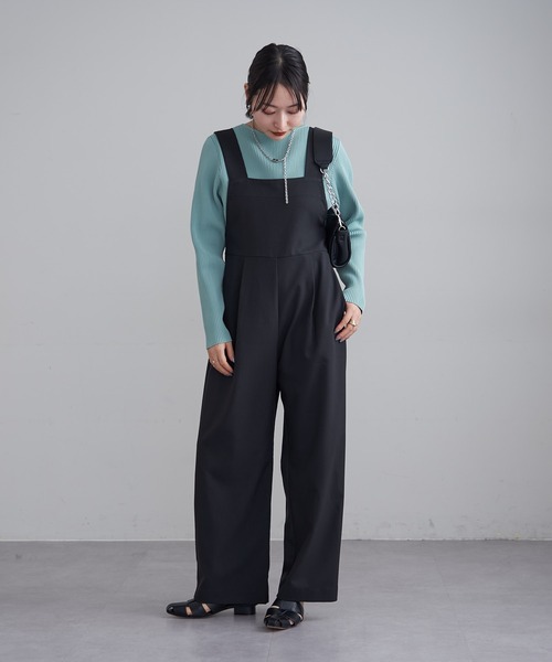 mline（エムライン）の「[mline]Wジップニット（ニット/セーター・レディース・ネイビー/イエロー/グリーン/オフホワイト/ピンク/ブラック/ベージュ・FREE）」の9枚目の写真