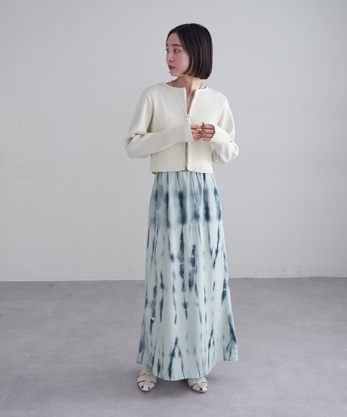 mline（エムライン）の「[mline]Wジップニット（ニット/セーター・レディース・ネイビー/イエロー/グリーン/オフホワイト/ピンク/ブラック/ベージュ・FREE）」の17枚目の写真