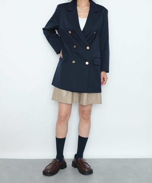 SETUP7（セットアップセブン）の「【SETUP7】厚底PUレザーローファーKNF　※（ローファー・レディース・ベージュ/ブラック/ブラック系その他2/ブラウン・36/38/37）」の19枚目の写真